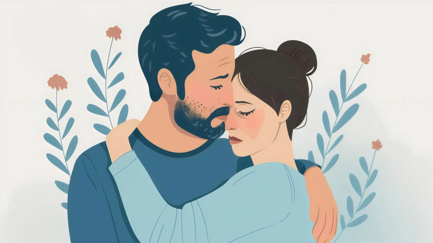 Eltern, die den Verlust eines Kindes betrauern, Bereaved Parents Awareness Month, flache Illustration